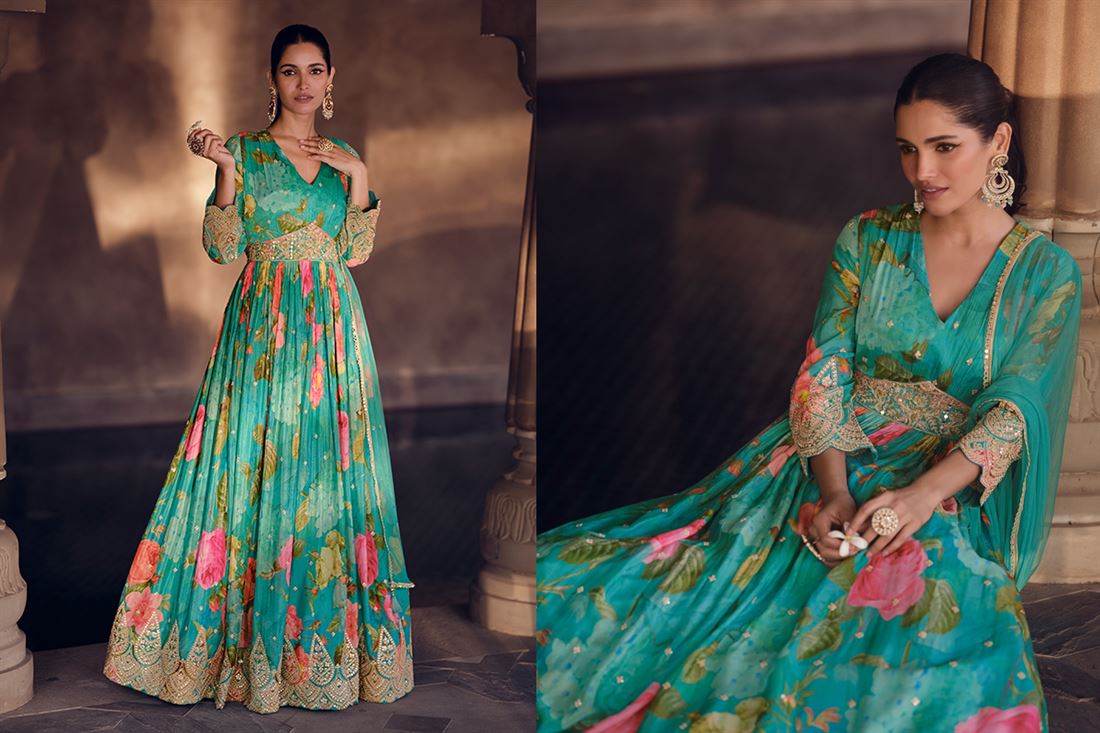 KESAR FREE SIZE STITCHED SUITS